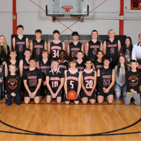 Boys basketball team photo